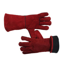 One Piece Back Ab Grade Red Cow Split Leather Welder Work Gloves